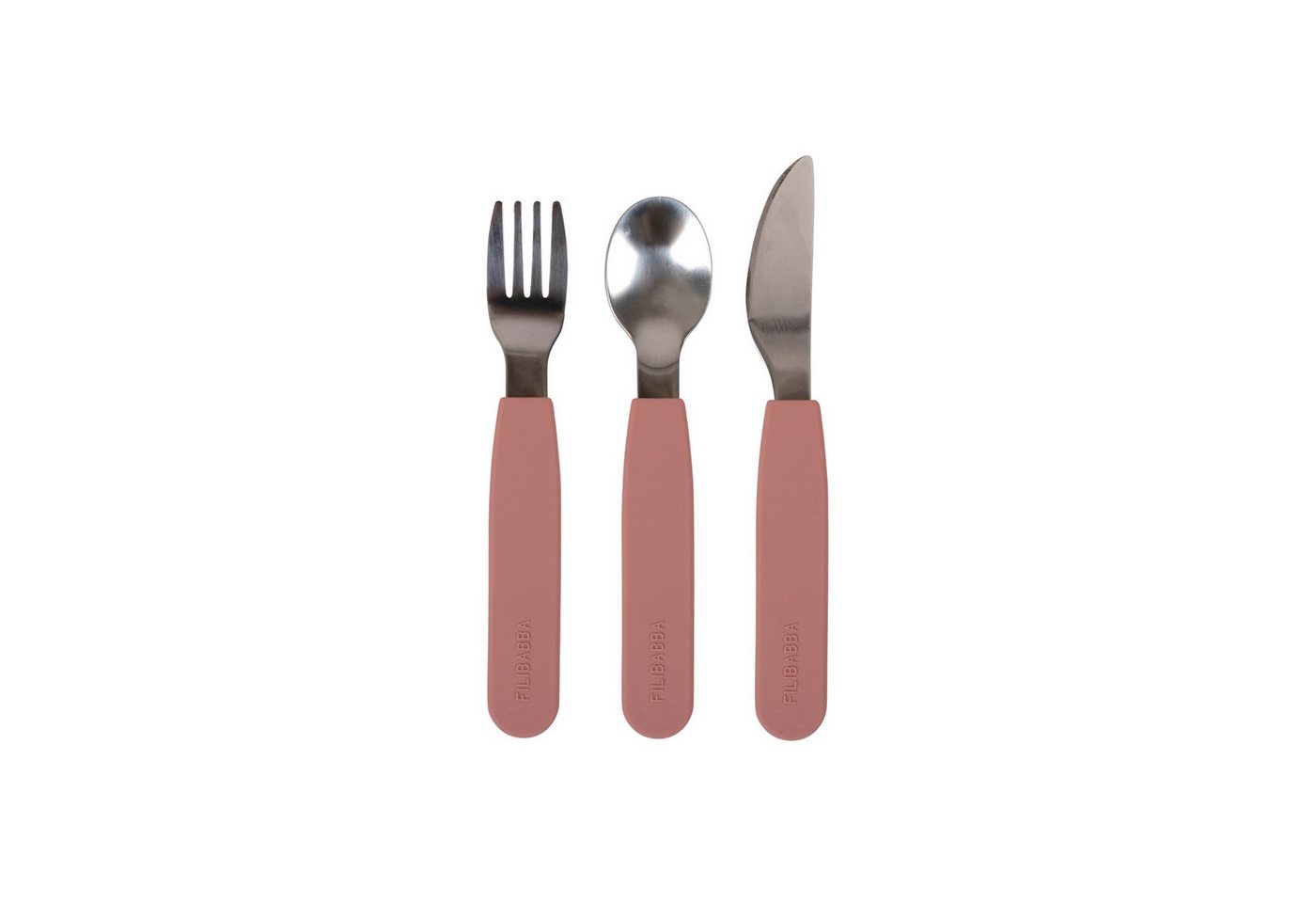 FILIBABBA Kinderbesteck Filibabba Silikonbesteckset - Rose FILIBABBA Kinderbesteck Filibabba Silikonbesteckset - Rose von FILIBABBA