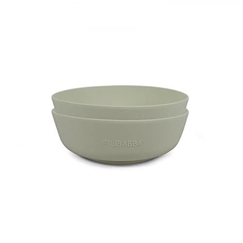Filibabba - Silikonschüssel, 2er-Pack, Grün (FI-02273) von Filibabba
