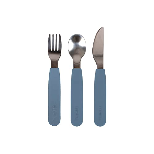 FILIBABBA - Silicone Cutlery Set - Powder Blue (FI-02289) von Filibabba