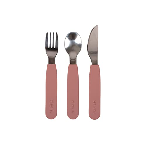 FILIBABBA - Silicone Cutlery Set - Rose (FI-02256) von Filibabba