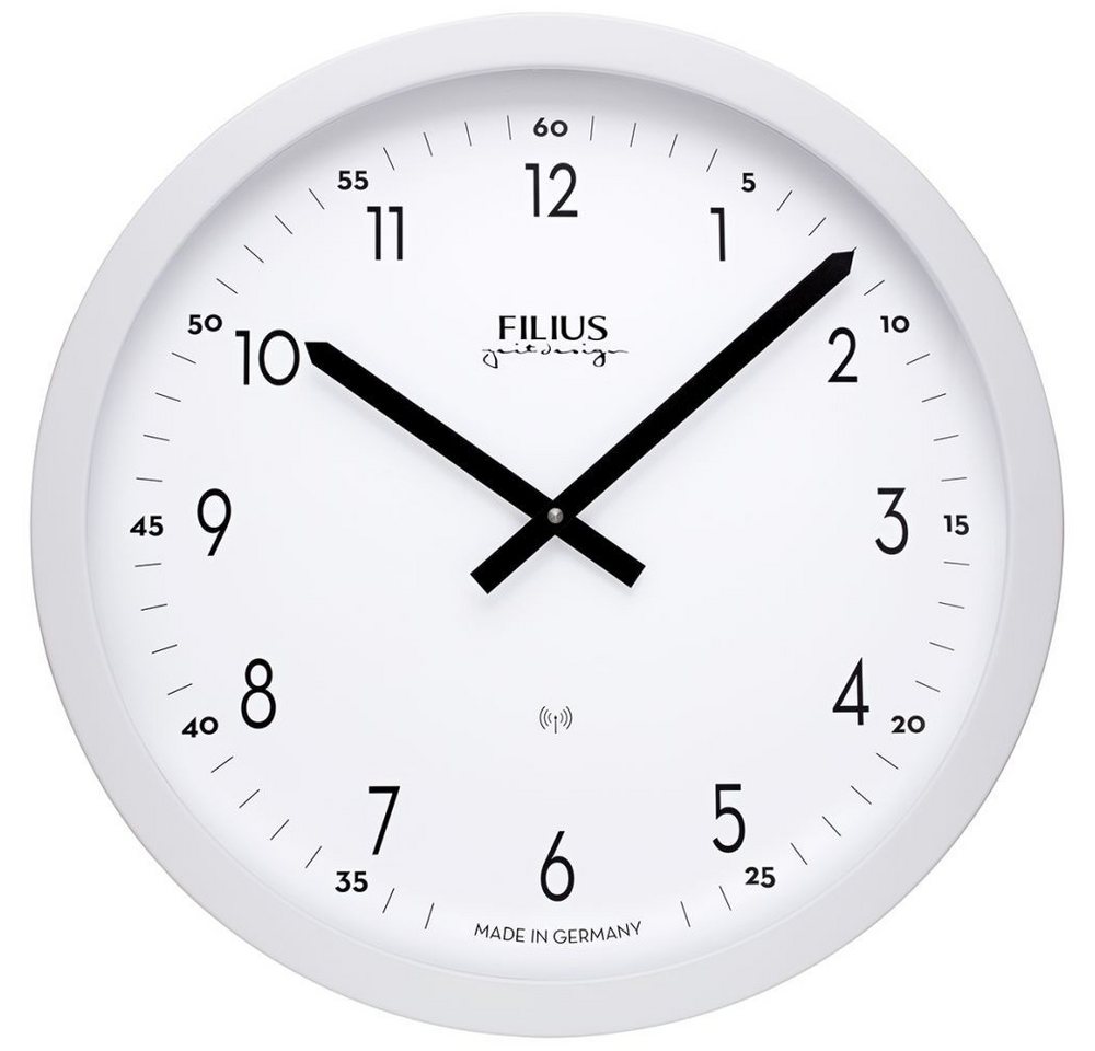 FILIUS zeitdesign Funkwanduhr FILIUS Funk Wanduhr 0303-0 weiß D. 40 cm UTS-Werk Aluminium-Gehäuse FILIUS zeitdesign Funkwanduhr FILIUS Funk Wanduhr 0303-0 weiß D. 40 cm UTS-Werk Aluminium-Gehäuse von FILIUS zeitdesign