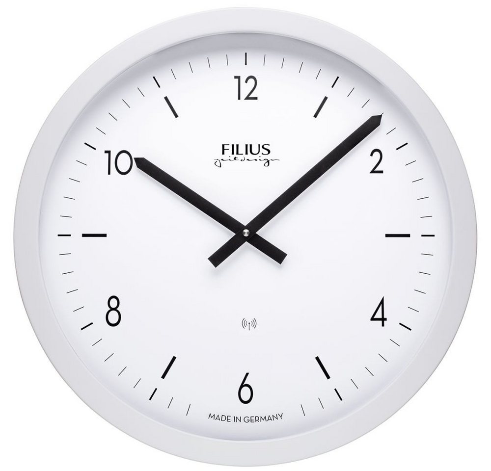 FILIUS zeitdesign Funkwanduhr FILIUS Funk Wanduhr 0304-0 weiß D. 40 cm UTS-Werk Aluminium-Gehäuse FILIUS zeitdesign Funkwanduhr FILIUS Funk Wanduhr 0304-0 weiß D. 40 cm UTS-Werk Aluminium-Gehäuse von FILIUS zeitdesign