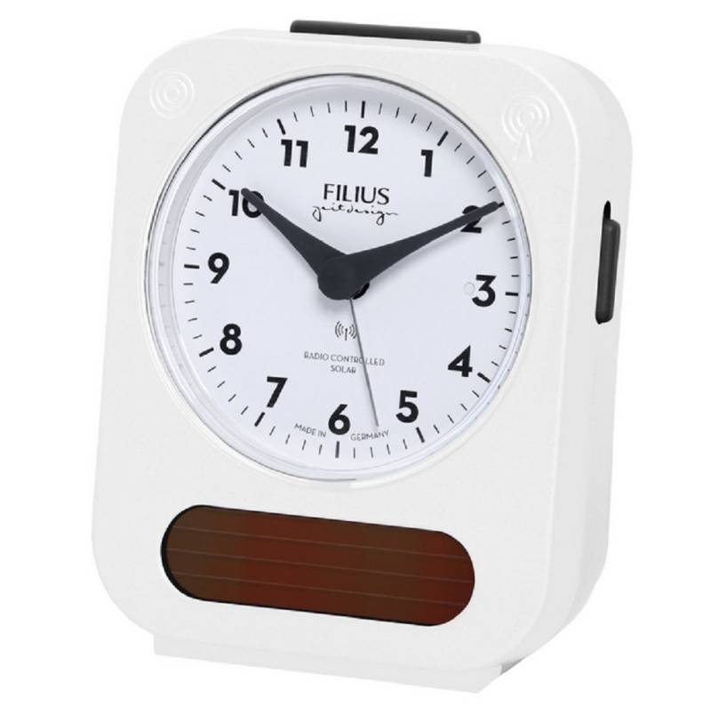 FILIUS zeitdesign Funkwecker Solar Funkwecker Filius Zeitdesign 0543-0 weiß von FILIUS zeitdesign