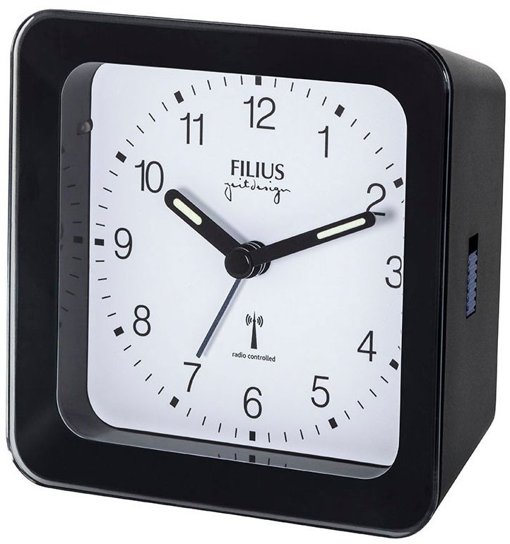 FILIUS zeitdesign Funkwecker Wecker, Schlafzimmer, Leuchtzeiger, Beleuchtung, Weckwiederholung von FILIUS zeitdesign