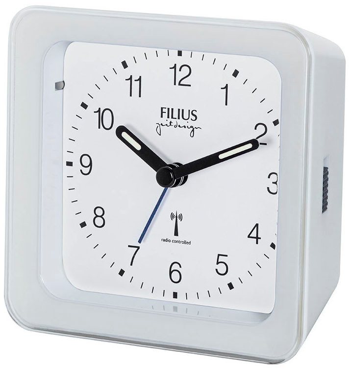 FILIUS zeitdesign Funkwecker Wecker, Schlafzimmer, Leuchtzeiger, Beleuchtung, Weckwiederholung von FILIUS zeitdesign