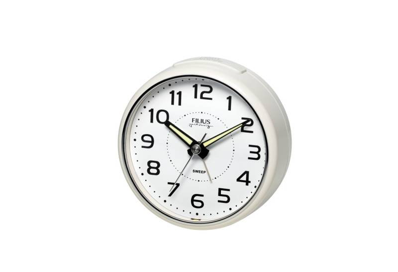 FILIUS zeitdesign Quarzwecker Schlafzimmer, Wecker,schleichendeSekunde,Weckwiederholung,Leuchtzeiger von FILIUS zeitdesign