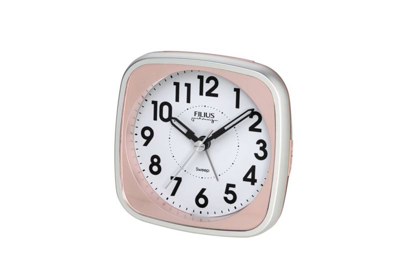 FILIUS zeitdesign Quarzwecker Schlafzimmer, Wecker Beleuchtung,schleichende Sekunde,Snooze,Piepalarm von FILIUS zeitdesign