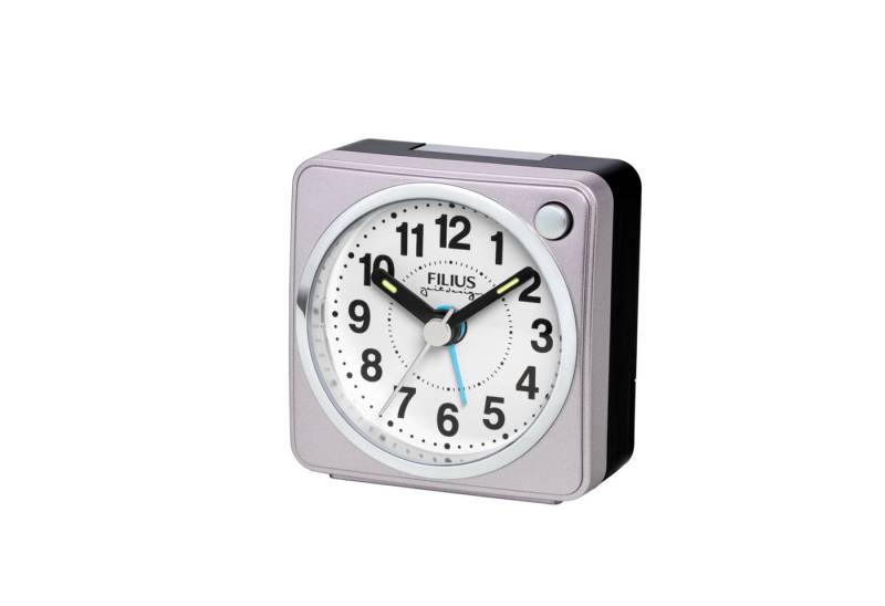 FILIUS zeitdesign Quarzwecker Wecker, Reisewecker, Schlafzimmer, Leuchtzeiger,schleichende Sekunde von FILIUS zeitdesign