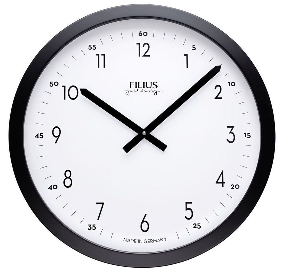 FILIUS zeitdesign Wanduhr FILIUS Wanduhr 0103-7 schwarz D. 40 cm UTS-Werk Aluminium-Gehäuse FILIUS zeitdesign Wanduhr FILIUS Wanduhr 0103-7 schwarz D. 40 cm UTS-Werk Aluminium-Gehäuse von FILIUS zeitdesign