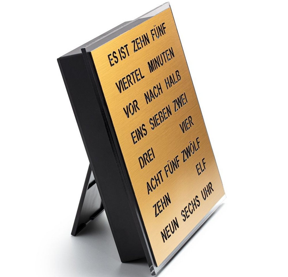 FILIUS zeitdesign Wanduhr FILIUS Wort Tischuhr 0400-9 mit LED Ziffern gold 20 x 20 cm 220 Volt FILIUS zeitdesign Wanduhr FILIUS Wort Tischuhr 0400-9 mit LED Ziffern gold 20 x 20 cm 220 Volt von FILIUS zeitdesign