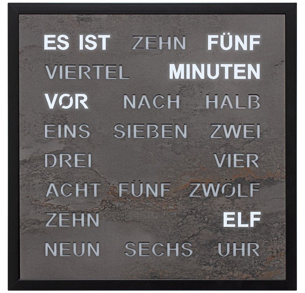 FILIUS zeitdesign Wanduhr FILIUS Wort Wanduhr 0402-4 mit LED Ziffern anthrazit 40x40 cm 220 Volt FILIUS zeitdesign Wanduhr FILIUS Wort Wanduhr 0402-4 mit LED Ziffern anthrazit 40x40 cm 220 Volt von FILIUS zeitdesign