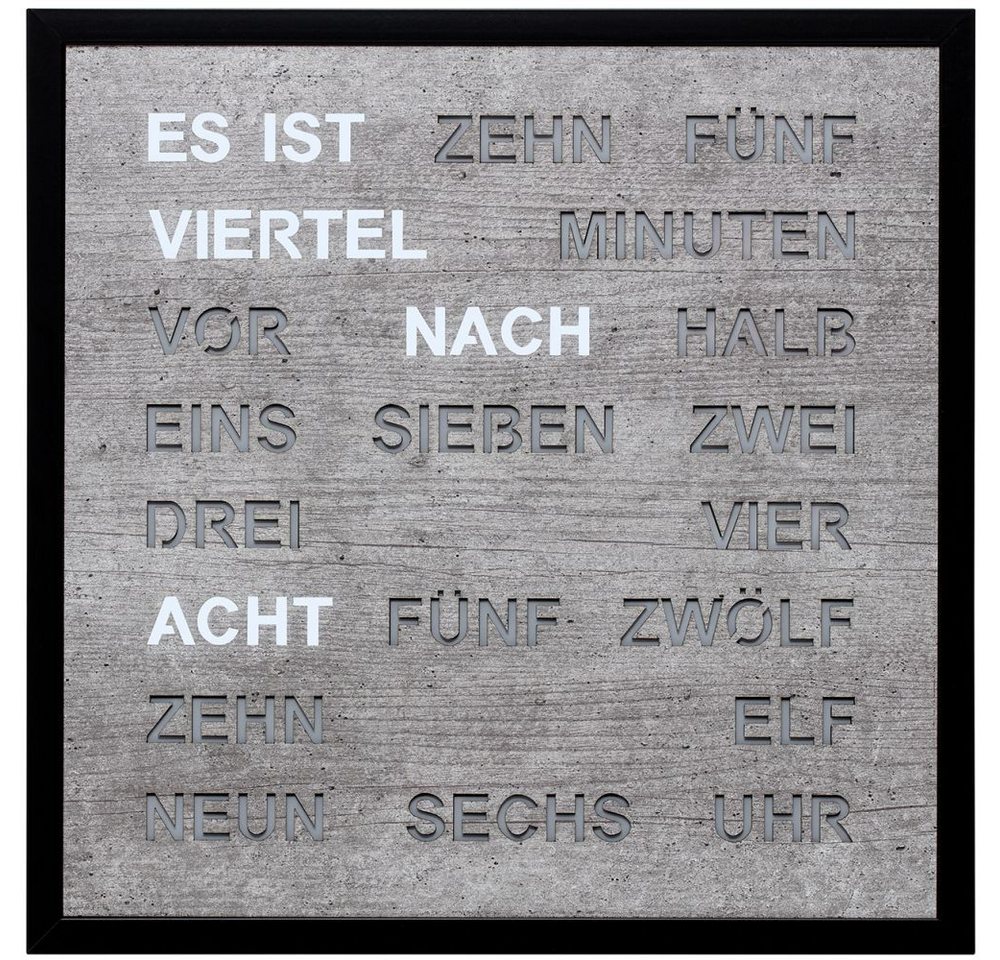 FILIUS zeitdesign Wanduhr FILIUS Wort Wanduhr 0402-7 mit LED Ziffern grau 40 x 40 cm 220 Volt FILIUS zeitdesign Wanduhr FILIUS Wort Wanduhr 0402-7 mit LED Ziffern grau 40 x 40 cm 220 Volt von FILIUS zeitdesign