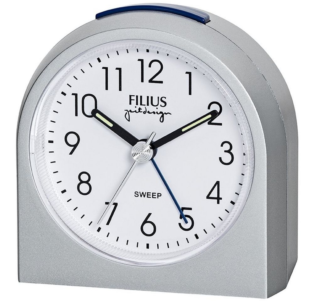FILIUS zeitdesign Wecker FILIUS Quarz Wecker 0527-19 silber Snooze Licht schleichende Sekunde FILIUS zeitdesign Wecker FILIUS Quarz Wecker 0527-19 silber Snooze Licht schleichende Sekunde von FILIUS zeitdesign