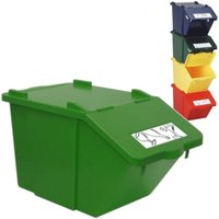 Zweistöckiger Abfalltrenncontainer - grün 45L von FILMOP