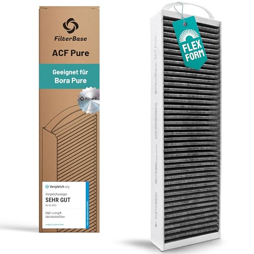 FilterBase® Aktivkohlefilter passend für Bora Pure, PUAKF Filter | Hochwertiger Kohlefilter (1 Stück) für Ihr PURU oder PUXU Kochfeld mit Umluft von FILTERBASE