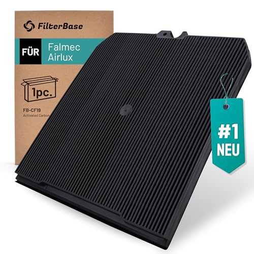 FilterBase® Aktivkohlefilter passend für Falmec 103050107 Typ 3 bzw. Airlux CR1000-1 Stück Filter für Dunstabzugshaube von FILTERBASE
