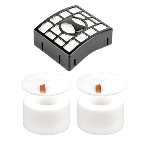 (3er-Pack) NV680 1 HEPA-Filter + 2 Schaumstofffilter für Shark NV801UKT NZ801UK NZ801UKT NV680 NV681 NV682 NV683 NV800 NV801 NV803 UV810 NV620 AX910, Ersatz HEPA-Filter, vergleichbar zu XHF68 0 von FILTERIST
