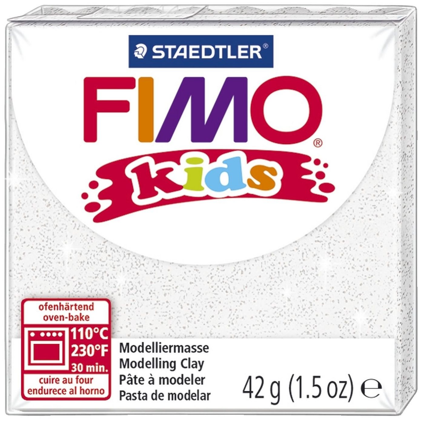 FIMO Abdeckfolie FIMO Mod.masse Fimo kids weiß glitter von FIMO