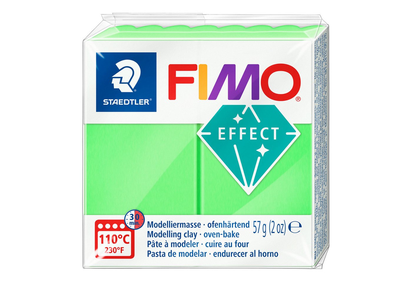 FIMO Modelliermasse Effect Neon, 57 g von FIMO