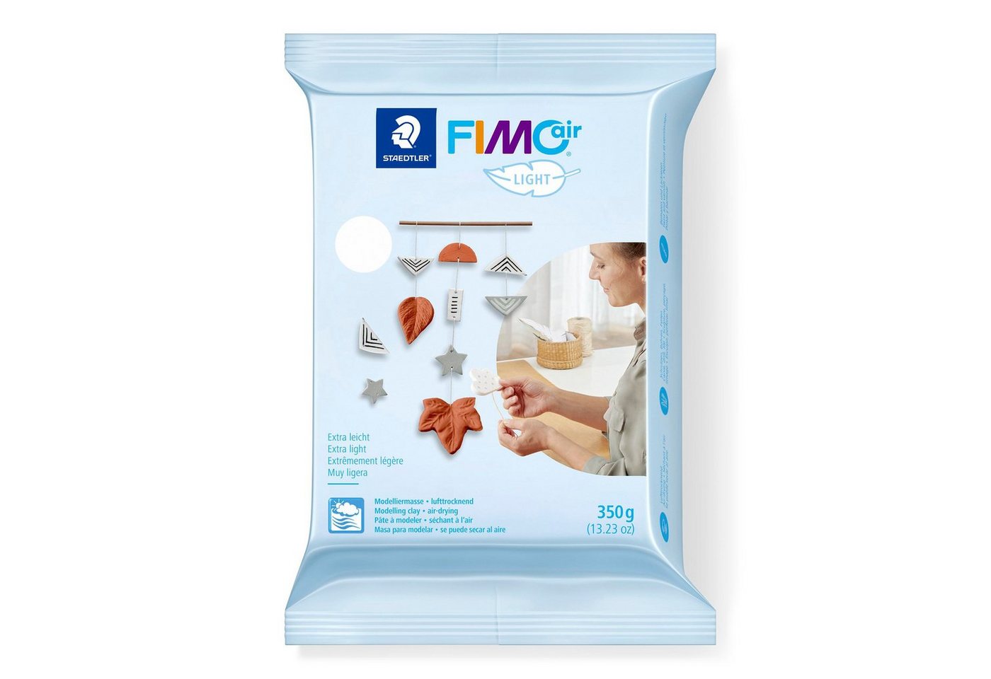 FIMO Modelliermasse FIMOair light, 350 g Weiß von FIMO