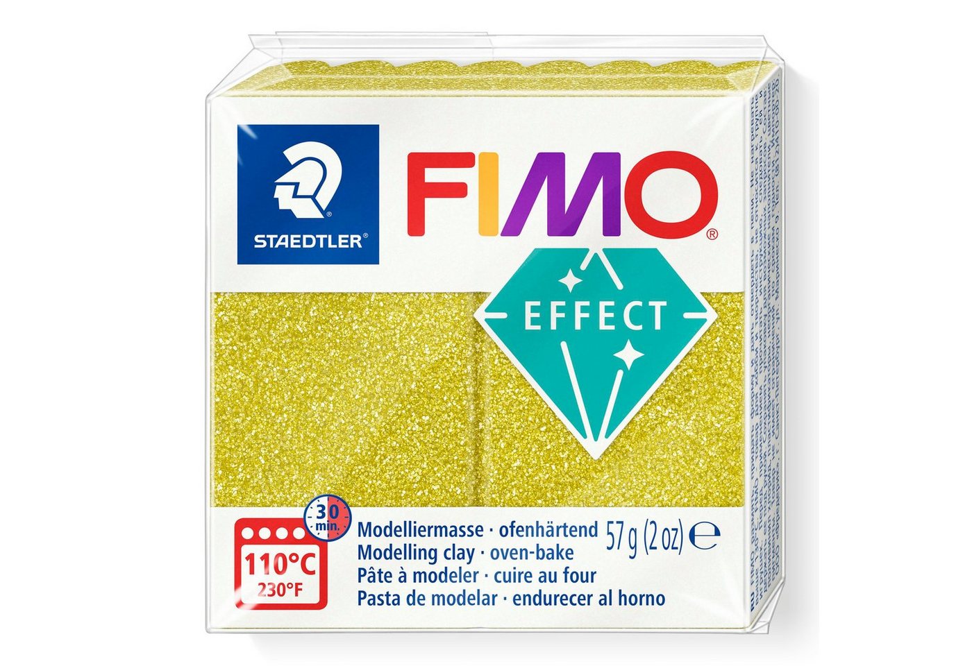 FIMO Modelliermasse effect Glitter, 57 g von FIMO