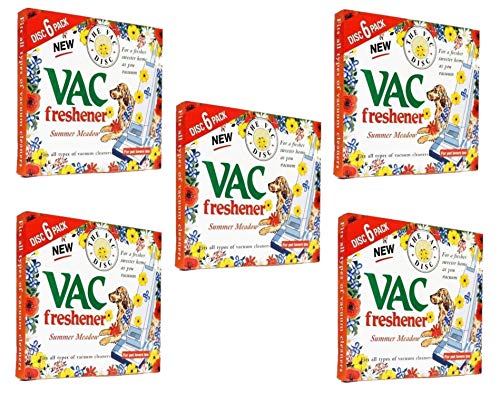 FIND A SPARE 5 x Pack Vac 30 Lufterfrischer, Sommerwiese, extra stark, kraftvoller Duft für alle Staubsauger-Handstaubsauger, beutellose und Beutelreiniger, Tierliebhaber von FIND A SPARE