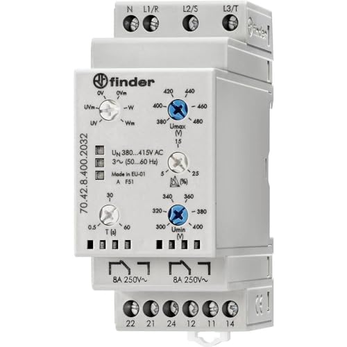 Finder – RELE Überwachung Voltage Red trifasico + Neutral 2 CO Finder – RELE Überwachung Voltage Red trifasico + Neutral 2 CO von FINDER