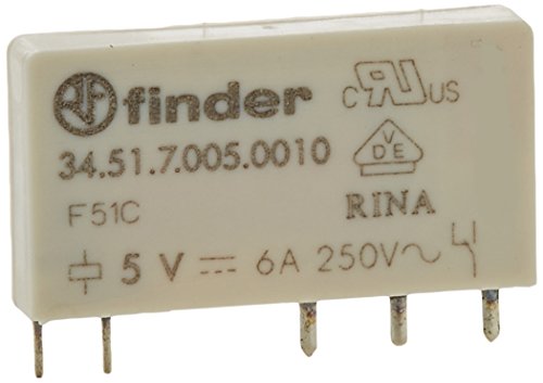 Finder Serie 34 – Mini Rele Leiterplatte 5 mm Kontakt Agni + AU 5 VDC Horizontal Finder Serie 34 – Mini Rele Leiterplatte 5 mm Kontakt Agni + AU 5 VDC Horizontal von FINDER