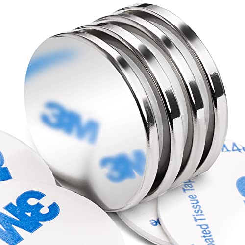 4 Stück 30 x 3 mm Magnete Stark, Neodym Magnet Stark, 8 kg Ziehen Starke Magnete für Magnettafel, Selbstklebend Stark, Kühlschrankmagnete, Seltenerdmagnete mit doppelseitigem Klebstoff 4 Stück 30 x 3 mm Magnete Stark, Neodym Magnet Stark, 8 kg Ziehen Starke Magnete für Magnettafel, Selbstklebend Stark, Kühlschrankmagnete, Seltenerdmagnete mit doppelseitigem Klebstoff von FINDMAG