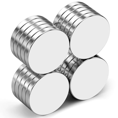 FINDMAG Magnete Stark, 20 Stück 10 mm x 3 mm Magnete Klein, Neodym Extra, Kleine, Winzige, Starke Magnet, Magnet Rund, Mini Flachmagnete für Handwerk Whiteboard von FINDMAG