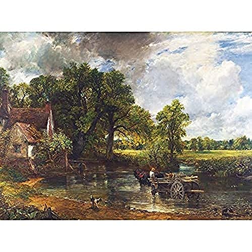 FINE ART PRINTS Constable The Hay Wain Landschaft Malerei Kunstdruck Leinwand Premium Wanddekoration Poster Wandbild, Mehrfarbig, 40,6 x 30,5 cm von FINE ART PRINTS