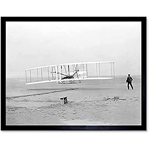 FINE ART PRINTS Poster mit dem ersten Flugzeug Wright Flyer Brothers altes Foto, ungerahmt von FINE ART PRINTS