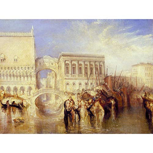 Fine Art Prints Turner Venice The Bridge of Sighs Extra Large Kunstdruck Wandbild Poster Premium XL von Fine Art Prints