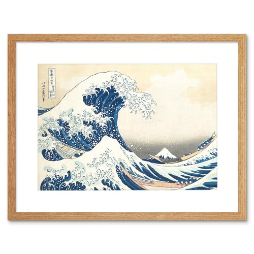 Hokusai Great Wave off Kanagawa Framed Wall Art Print Großartig Wand Hokusai Great Wave off Kanagawa Framed Wall Art Print Großartig Wand von Wee Blue Coo