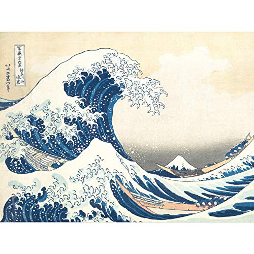 Hokusai Great Wave Off Kanagawa Large Canvas Wall Art Print Großartig Wand von FINE ART PRINTS