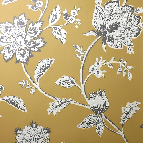 Fine Decor Juliette Floral Tapete FD43450 Ocker Fine Decor Juliette Floral Tapete FD43450 Ocker von FINE DECOR