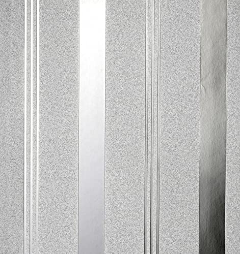 Fine Decor Platinum Bexley Stripe Silber von FINE DECOR