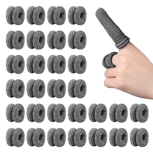 FINEASY 30 Stück Fingerverband, Dehnbar Fingerpflaster Fingerkuppenschutz Fingerlinge Verband Fingerschützer Fingerschutz Fingerlinge für Arbeit Küche Fingerschutz bei Verletzung (Schwarz) von FINEASY