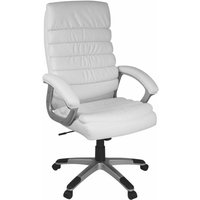 Finebuy - Bürostuhl Kunstleder ergonomisch mit Kopfstütze, Design Chefsessel Schreibtischstuhl mit Wippfunktion, Drehstuhl hohe Rücken-Lehne x-xl 120 von FINEBUY