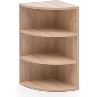 Eckregal 30 x 60 x 30 cm in Holz, Wandregal - Winkelregal mit 3 Regal Ebenen, Küchenregal Hängend, Standregal Regal Bücherregal - Finebuy von FINEBUY