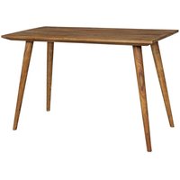 Esszimmertisch Sheesham rustikal Massiv-Holz, Design Landhaus Esstisch, Tisch für Esszimmer klein, 4 - 6 Personen - Finebuy von FINEBUY
