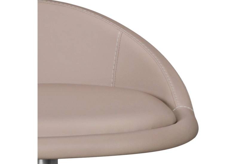 FINEBUY Barhocker SuVa1270_1 (Design Tresenstuhl Modern, Tresenhocker Kunstleder), Schwarz 54 - 79 cm Edelstahl Barstuhl Gepolstert von FINEBUY