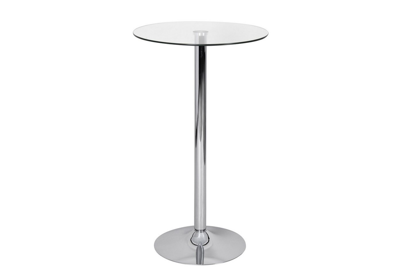 FINEBUY Bartisch FB35852 (Glas Metall 60x60x105 cm, Bartisch Modern), Stehtisch Bistrotisch Modern, Partytisch Drehbar von FINEBUY