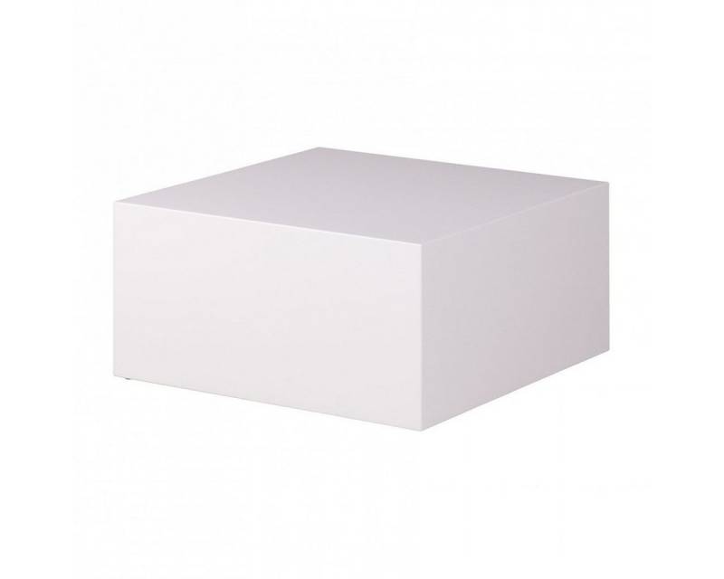 FINEBUY Couchtisch FB42990 (MONOBLOC 60x60x30 cm Hochglanz MDF Weiß Lackiert), Kleiner Wohnzimmertisch, Sofatisch Quadratisch von FINEBUY