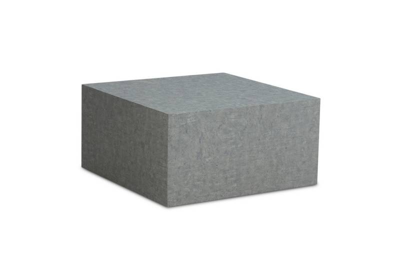 FINEBUY Couchtisch FB59585 (MONOBLOC 60x60x30 cm MDF Beton Optik Modern), Kaffeetisch Klein Quadratisch, Sofatisch Grau von FINEBUY