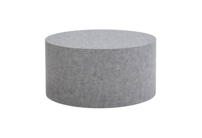 FINEBUY Couchtisch Sofatisch MONOBLOC Rund Modern 60x60x30 cm Wohnzimmertisch (MONOBLOC 60x60x30 cm MDF Hochglanz Marmor Optik), Sofatisch, Kaffeetisch Klein Rund von FINEBUY