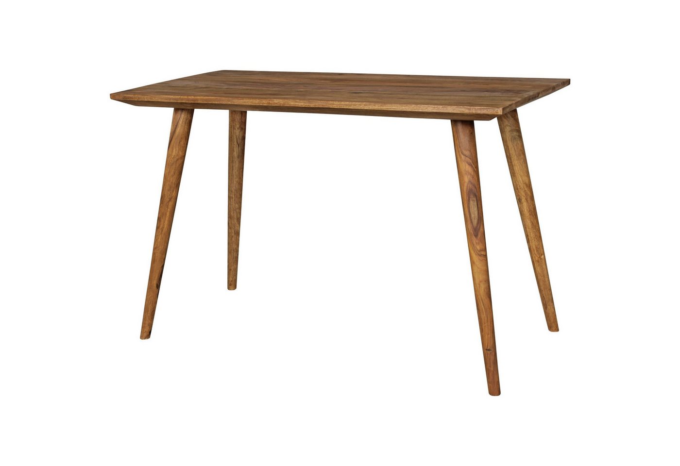 FINEBUY Esstisch SuVa4916_1 (120x60x76 cm Sheesham Massivholz Rechteckig Modern), Kleiner Esszimmertisch, Küchentisch Holztisch von FINEBUY