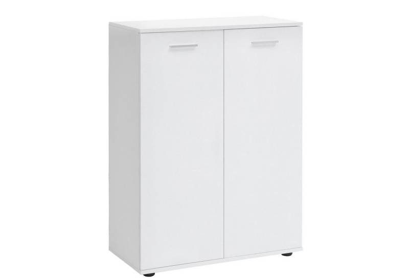 FINEBUY Sideboard SuVa11846_1 (mit 2 Türen 71x104x35cm Mehrzweckschrank Holz Weiß), Kommode Hell Modern, Anrichte Schrank Klein von FINEBUY