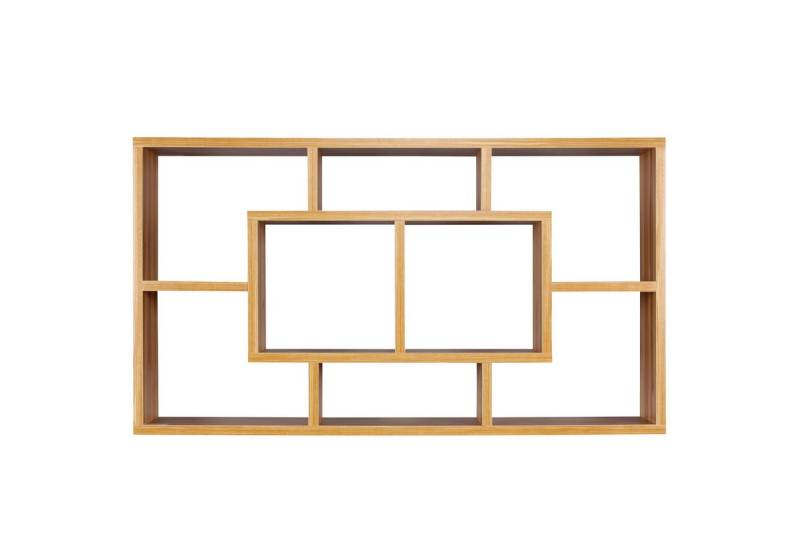 FINEBUY Wandregal SuVa7084_1, Buche 85x47, Hängeregal Modern, 5x16 cm MDF-Holz, Wandboard Freischwebend Dekoregal Bücherregal Wand von FINEBUY