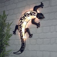 Led Solar Wandleuchte Gecko-D70331 von FINEHOME
